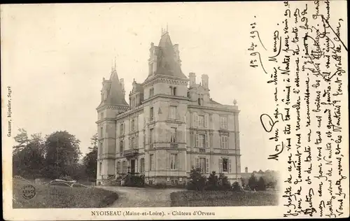 Ak Nyoiseau Maine et Loire, Le Château d´Orveau