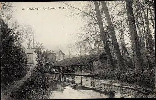 Ak Dugny Seine Saint Denis, Le Lavoir