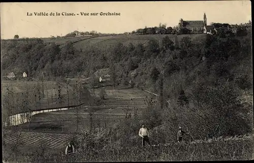 Ak Orchaise Loir-et-Cher, Vallée de la Cisse, Vue sur Orchaise