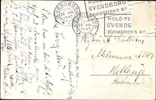 Ak Troense Svendborg Dänemark, Molledammen