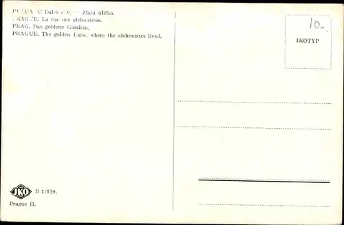 Ak Praha Prag Tschechien, U Daliborky- Zlata ulicka