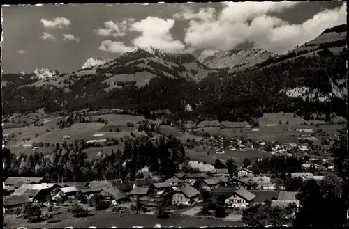 Ak Latterbach Erlenbach im Simmental Kt Bern, Gesamtansicht, Oey