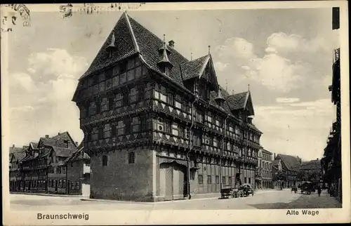 Ak Braunschweig in Niedersachsen, Alte Waage