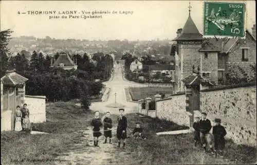 Ak Lagny Thorigny Seine et Marne, Vue Générale de Lagny