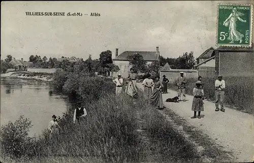 Ak Villiers sur Seine Seine et Marne, Athis