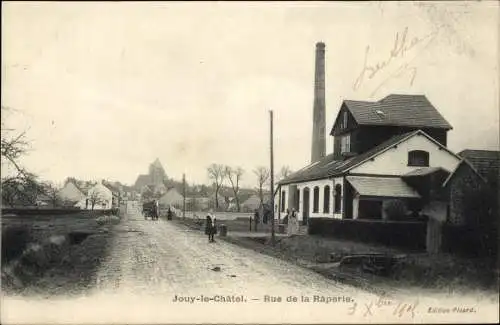 Ak Jouy le Châtel Seine et Marne, Rue de la Râperie