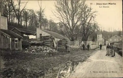 Ak Jouy sur Morin Seine et Marne, Le Marais