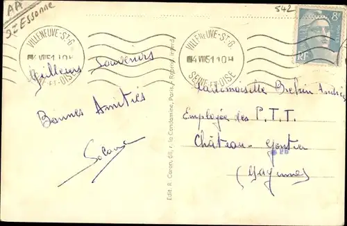 Ak Vigneux sur Seine Essonne, Le Lac