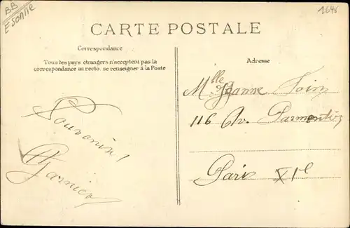 Ak Vigneux sur Seine Essonne, Inondations de 1910, Vue du Lac