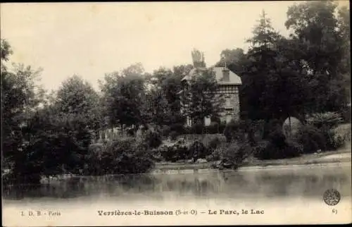 Ak Verrières le Buisson Essonne, Le Parc, Le Lac