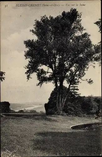 Ak Plessis Chenet Essonne, Vue sur la Seine