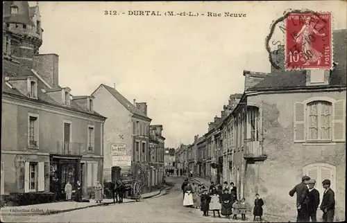 Ak Durtal Maine et Loire, Rue Neuve