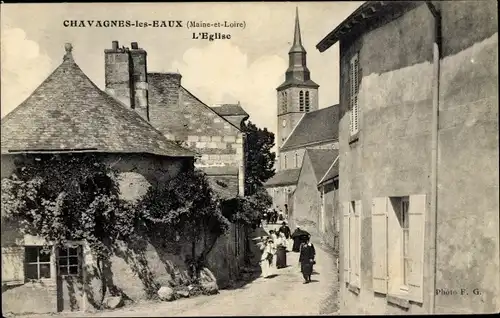 Ak Chavagnes les Eaux Maine et Loire, L'Eglise