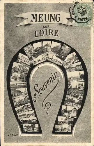 Ak Meung sur Loire Loiret, verschiedene Ansichten