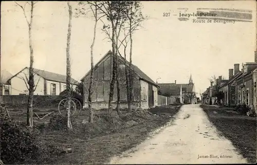 Ak Jouy le Potier Loiret, Route de Beaugency