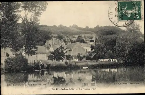 Ak Le Gué du Loir Loir et Cher, Le Vieux Port