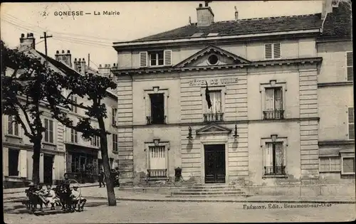 Ak Gonesse Val d’Oise, La Mairie, Hotel de Ville