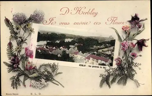 Ak Herblay Val d’Oise, Vue generale du Val