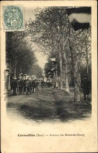 Ak Cormeilles Eure, Avenue des Monts du Bourg