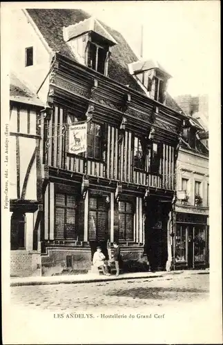 Ak Les Andelys Eure, Hostellerie du Grand Cerf
