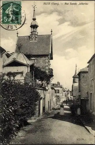 Ak Bizy Eure, Rue Sainte Catherine