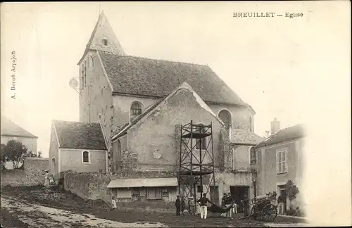 Ak Breuillet Essonne, Eglise