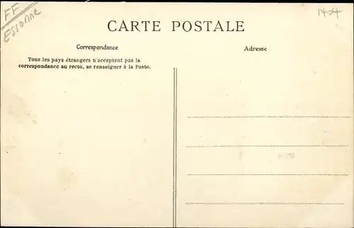 Ak Bièvres Essonne, Le bas de la ue de Paris, Restaurant, Maison Roussel