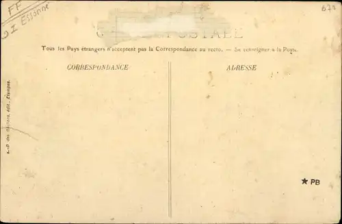 Ak Étréchy Essonne, La Gare, Dampflok