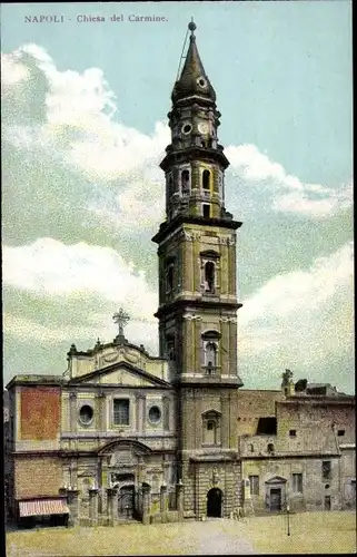 Ak Napoli Neapel Campania, Chiesa del Carmine