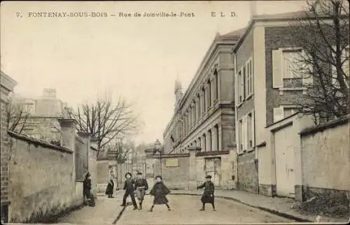 Ak Fontenay sous Bois Val de Marne, Rue de Joinville-le-Pont