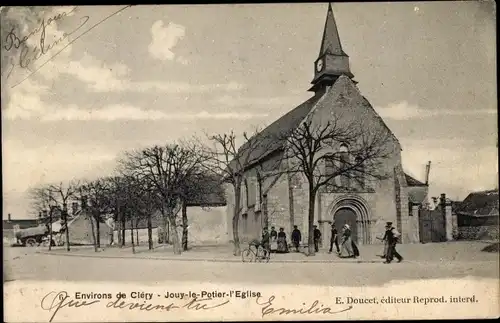Ak Jouy le Potier Loiret, Eglise