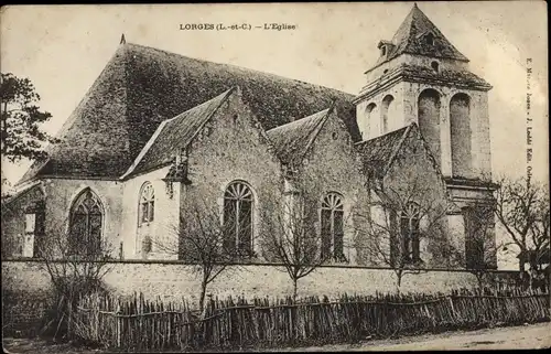 Ak Lorges Loir et Cher, L'Eglise