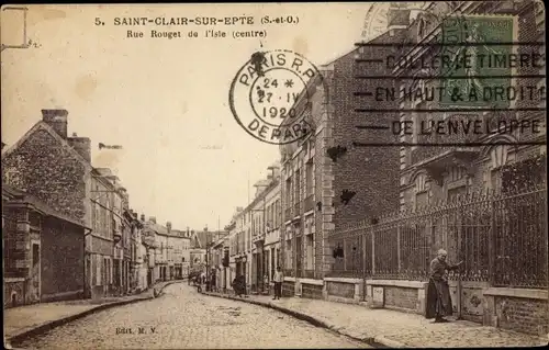 Ak Sarcelles Val d’Oise, Rue Rouget de l'Isle