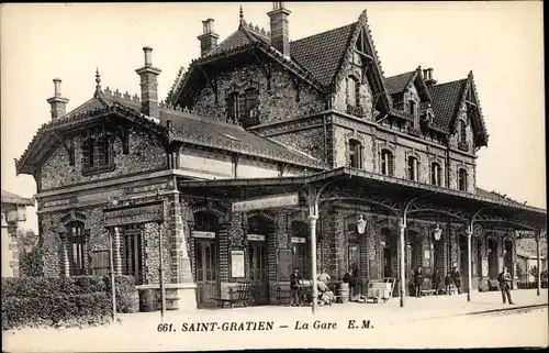 Ak Saint Gratien Val d’Oise, La Gare