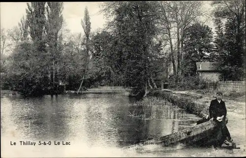 Ak Le Thillay Val d'Oise, Le Lac