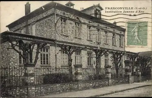 Ak Franconville Val d Oise, Institution Jeanne d'Arc