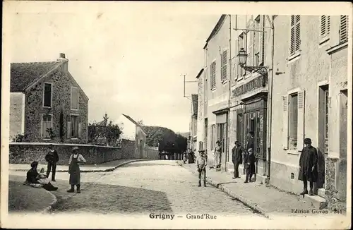 Ak Grigny Essonne, Grand´Rue