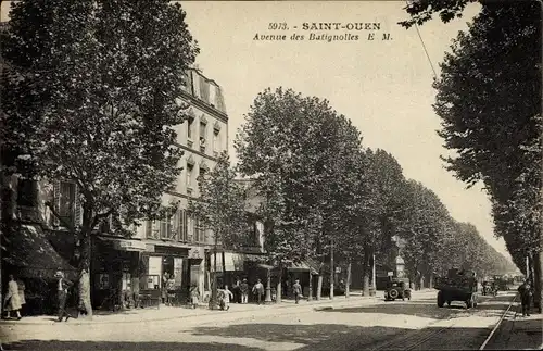 Ak Saint Ouen Seine Saint Denis, Avenue des Batignolles