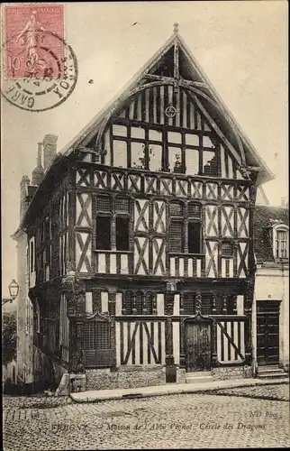 Ak Joigny Yonne, Maison de L'Abbe Vignot