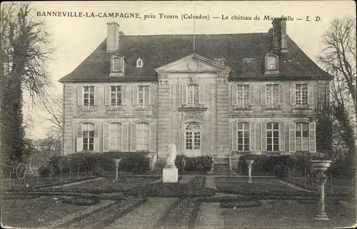 Ak Banneville la Campagne Calvados, Le Chateau de Manneville