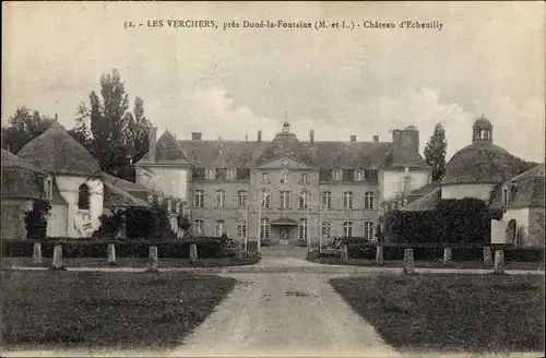 Ak Doué la Fontaine Maine et Loire, Chateau d'Echeuilly