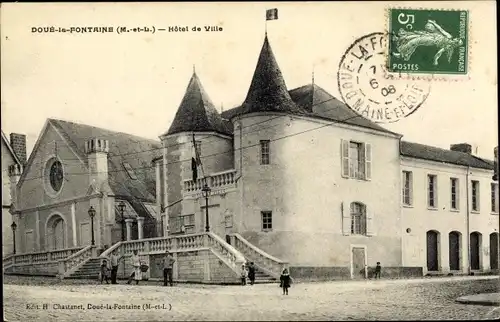 Ak Doué la Fontaine Maine et Loire, Hotel de Ville