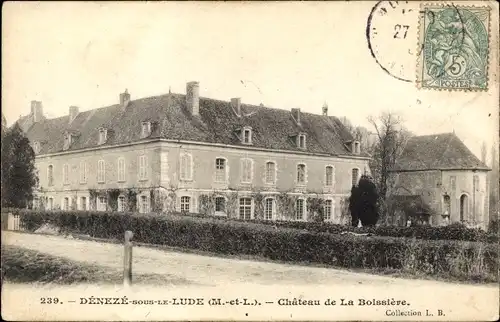 Ak Deneze sous le Loude Main et Loire, Chateau de la Boissiere