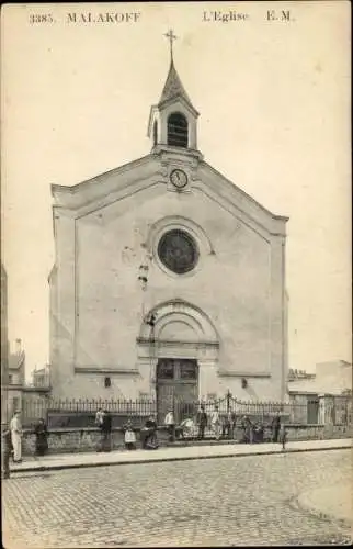 Ak Malakoff Hauts de Seine, L´Eglise