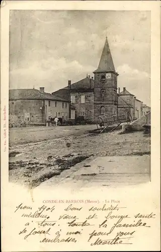 Ak Condé en Barrois Les Hauts de Chée Meuse, La Place, Eglise