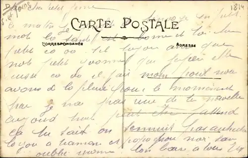 Ak Faremoutiers Seine et Marne, Gare de Pommeuse, passants