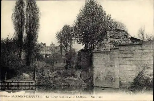 Ak Maisons Laffitte Yvelines, Le Vieux Moulin, Le Chateau