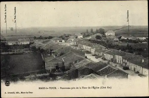 Ak Mars la Tour Meurthe et Moselle, Panorama prise de la Tour de l'Eglise