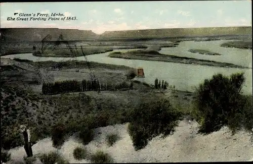 Ak Idaho USA, Glenns Ferry, Fording Point of 1843, Emigration