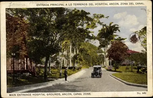 Ak Ancon Panama, Main Entrance Hospital Grounds, Canal Zone